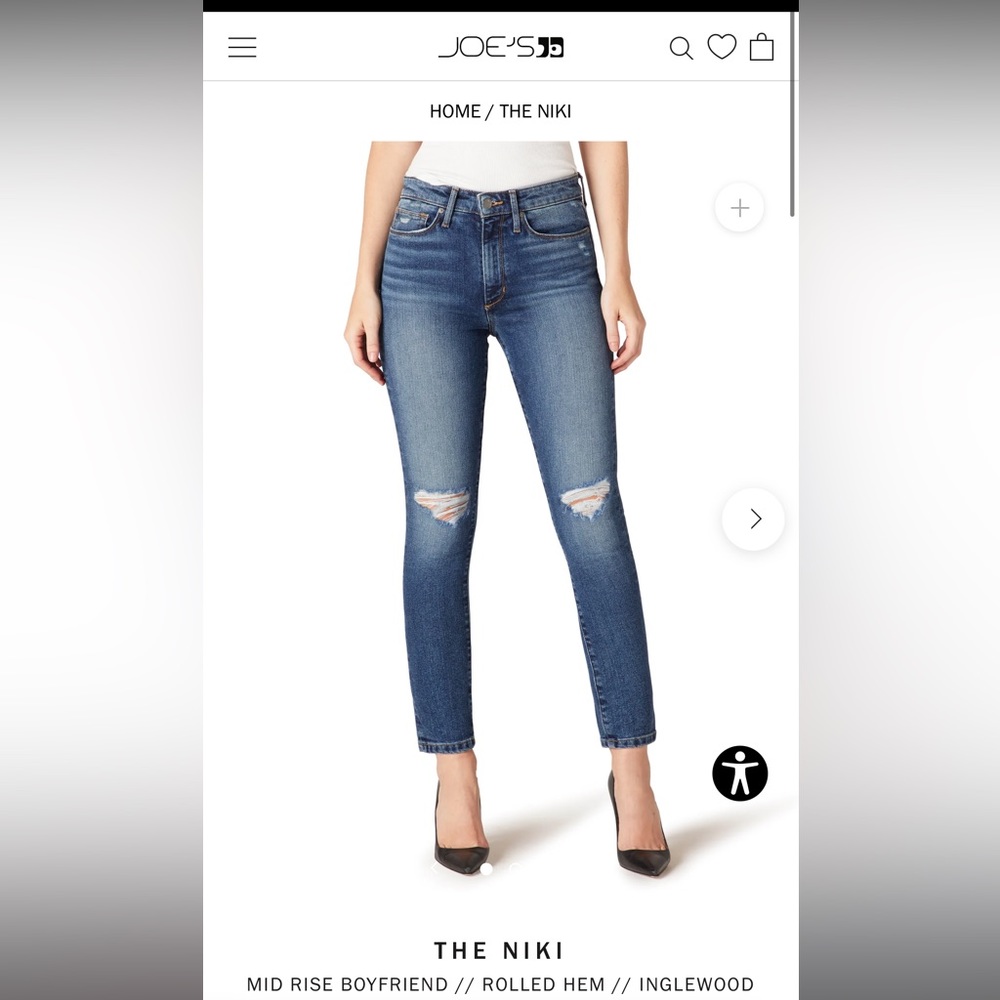 Joes jeans mid ride boyfriend